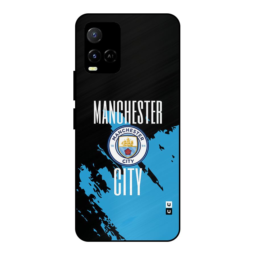 Abstract Manchester Metal Back Case for Vivo Y21