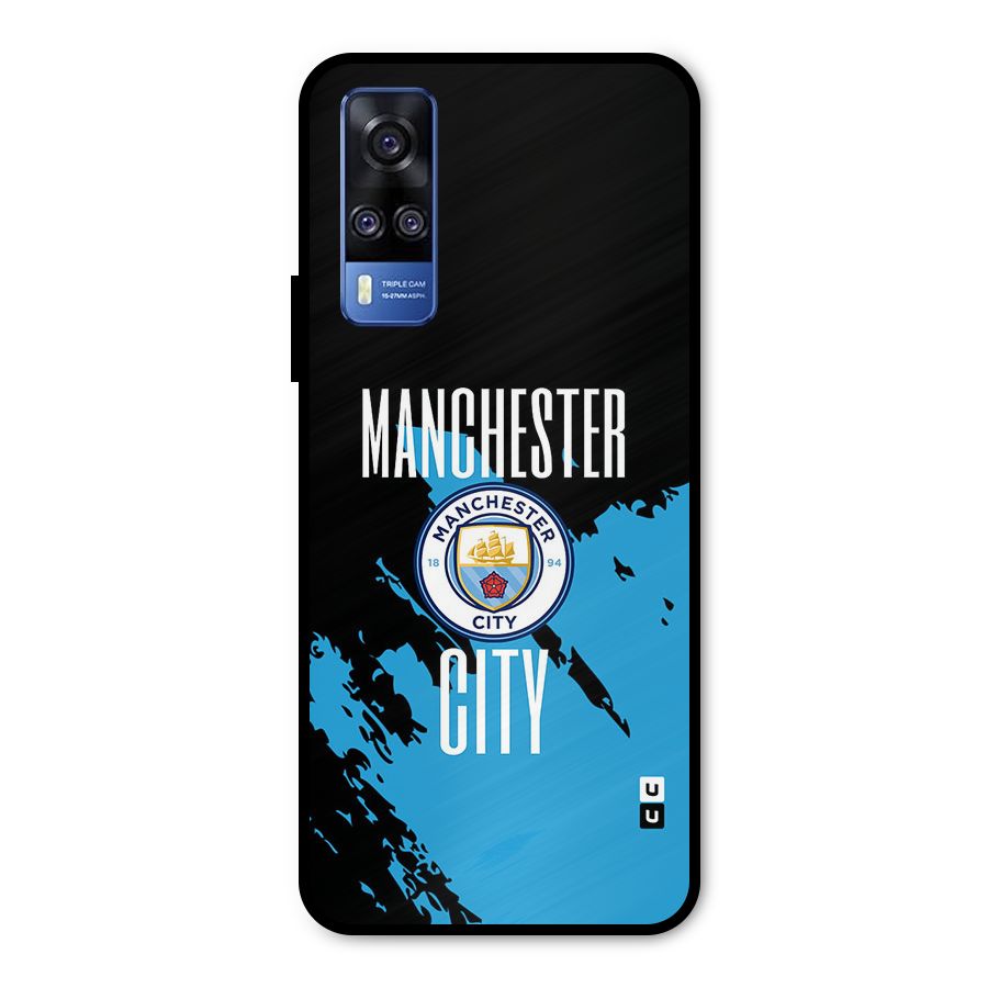 Abstract Manchester Metal Back Case for Vivo Y31