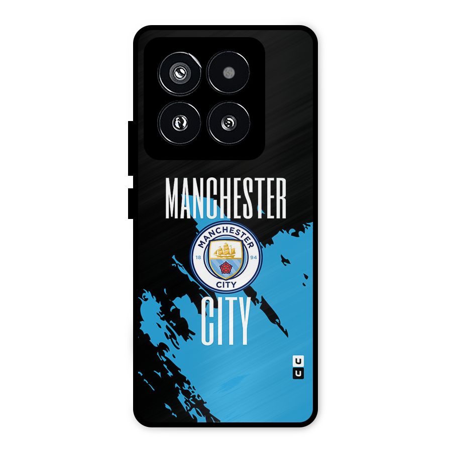 Abstract Manchester Metal Back Case for Xiaomi 14 Pro