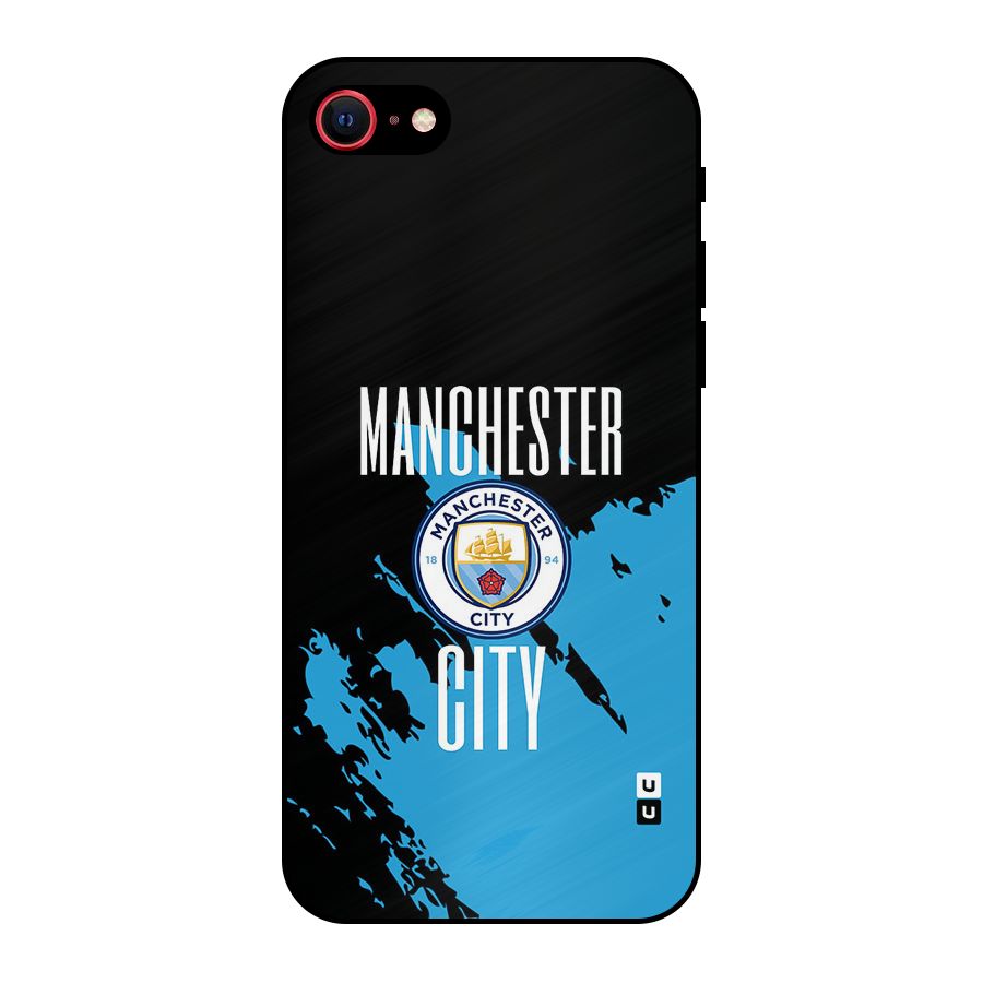 Abstract Manchester Metal Back Case for iPhone SE 2022
