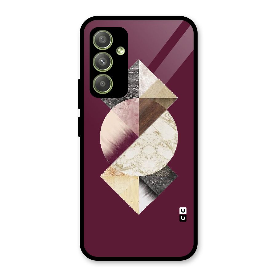 Abstract Marble Pattern Glass Back Case for Galaxy A54