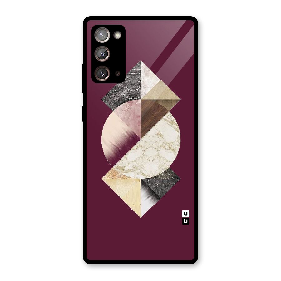 Abstract Marble Pattern Glass Back Case for Galaxy Note 20