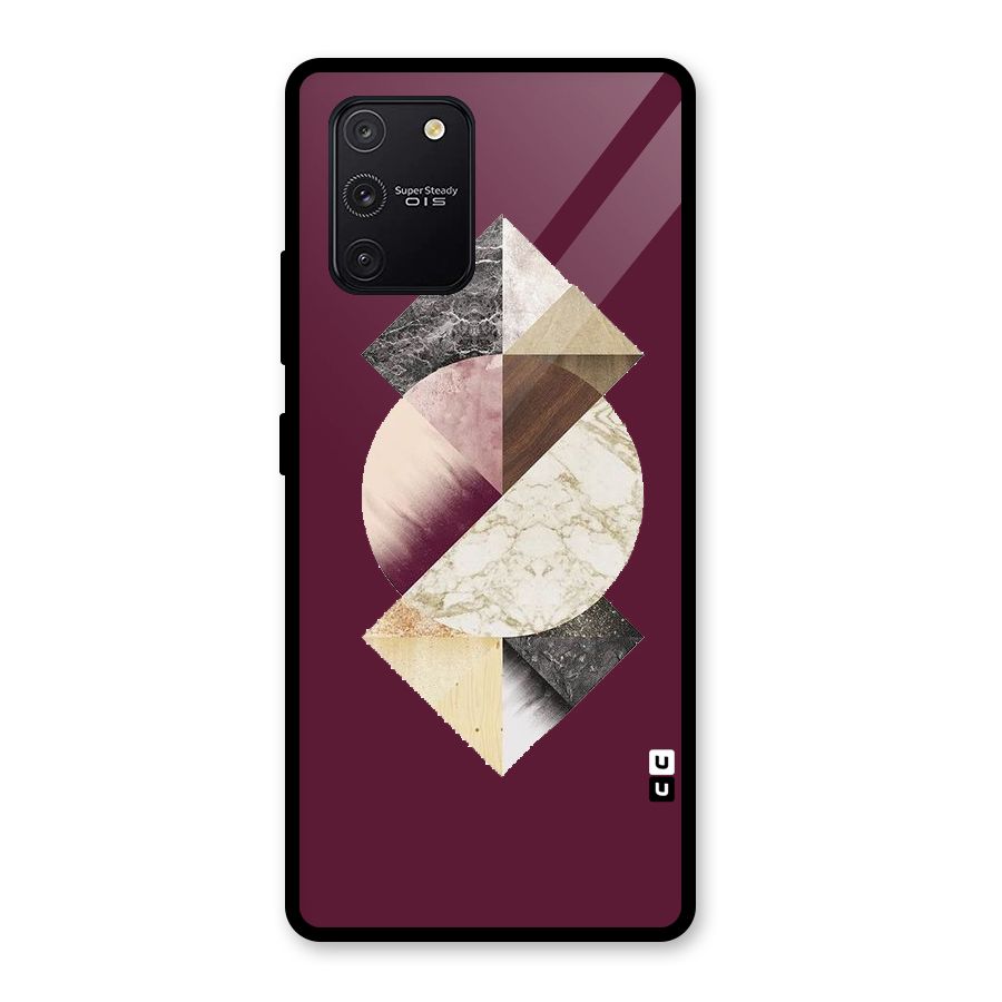 Abstract Marble Pattern Glass Back Case for Galaxy S10 Lite