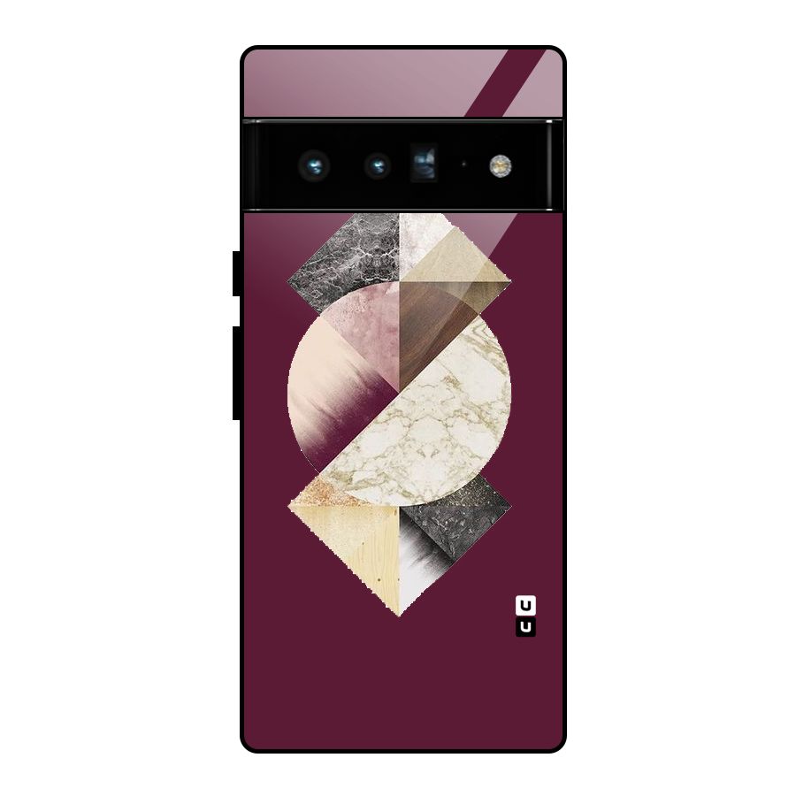 Abstract Marble Pattern Glass Back Case for Google Pixel 6 Pro