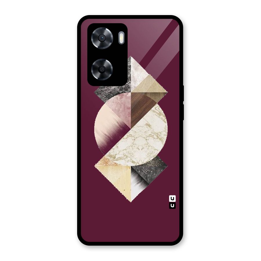 Abstract Marble Pattern Glass Back Case for OnePlus Nord N20 SE