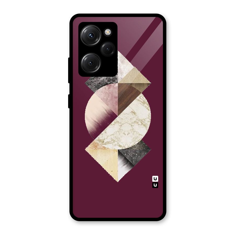 Abstract Marble Pattern Glass Back Case for Poco X5 Pro