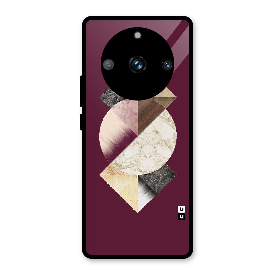 Abstract Marble Pattern Glass Back Case for Realme 11 Pro Plus