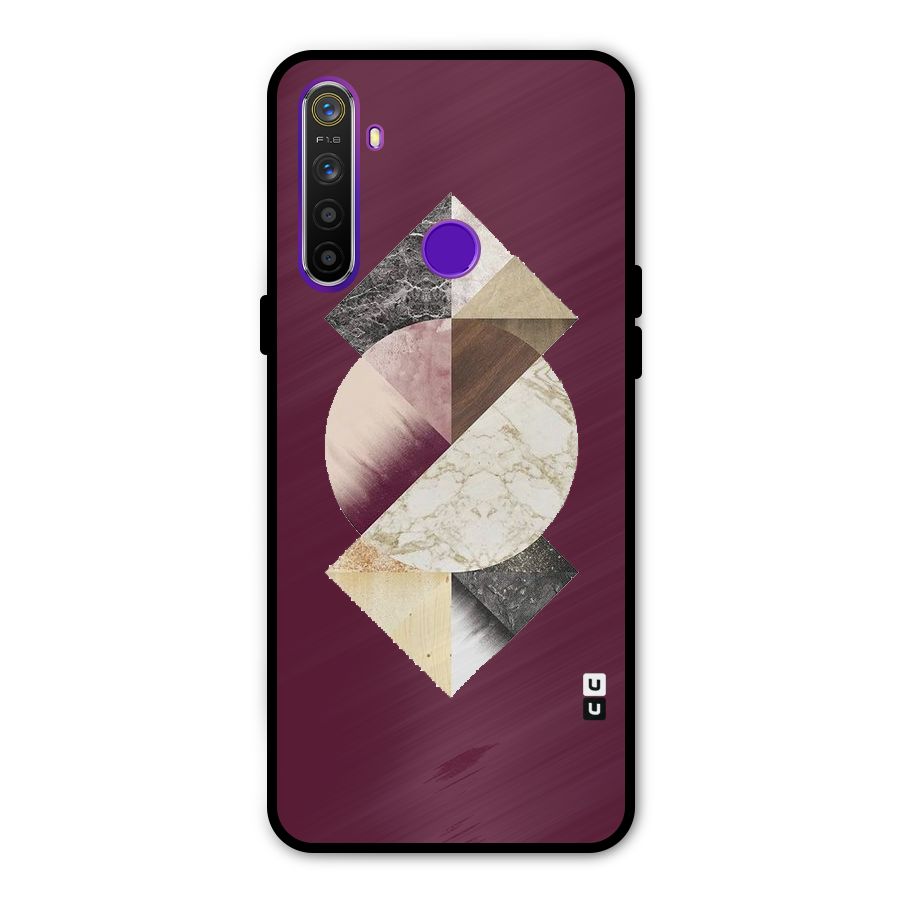 Abstract Marble Pattern Glass Back Case for Realme 5s