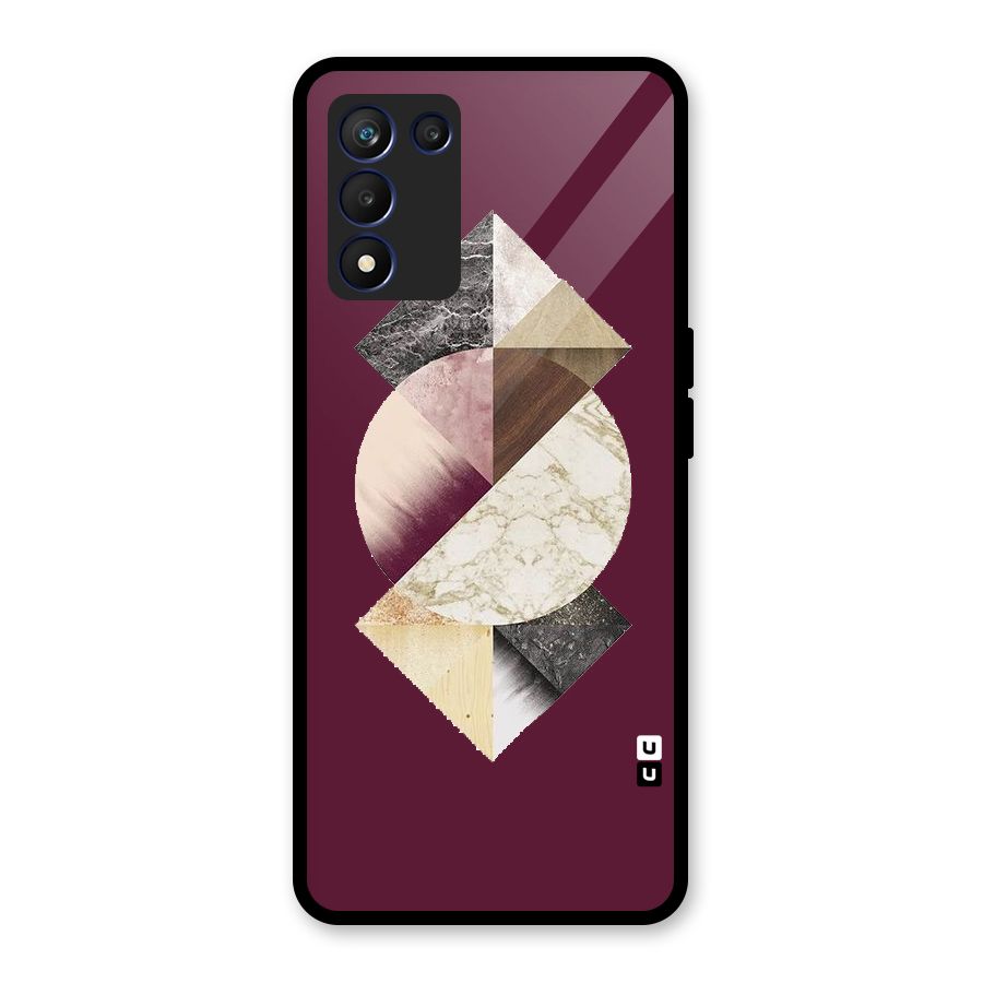 Abstract Marble Pattern Glass Back Case for Realme 9 5G Speed