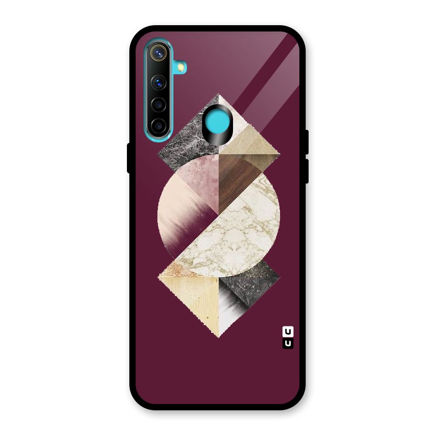 Abstract Marble Pattern Glass Back Case for Realme Narzo 10