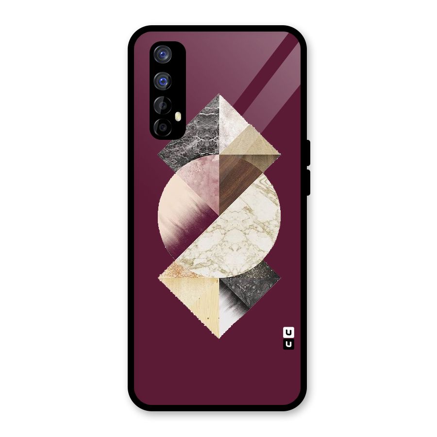 Abstract Marble Pattern Glass Back Case for Realme Narzo 20 Pro