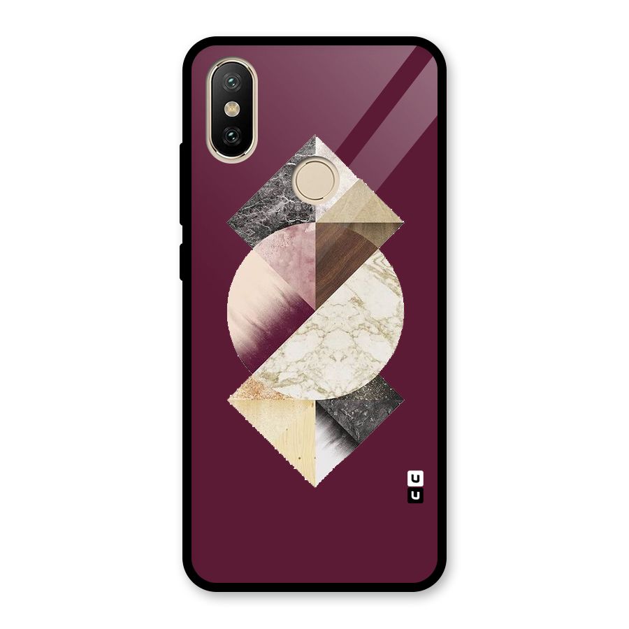 Abstract Marble Pattern Glass Back Case for Redmi A2