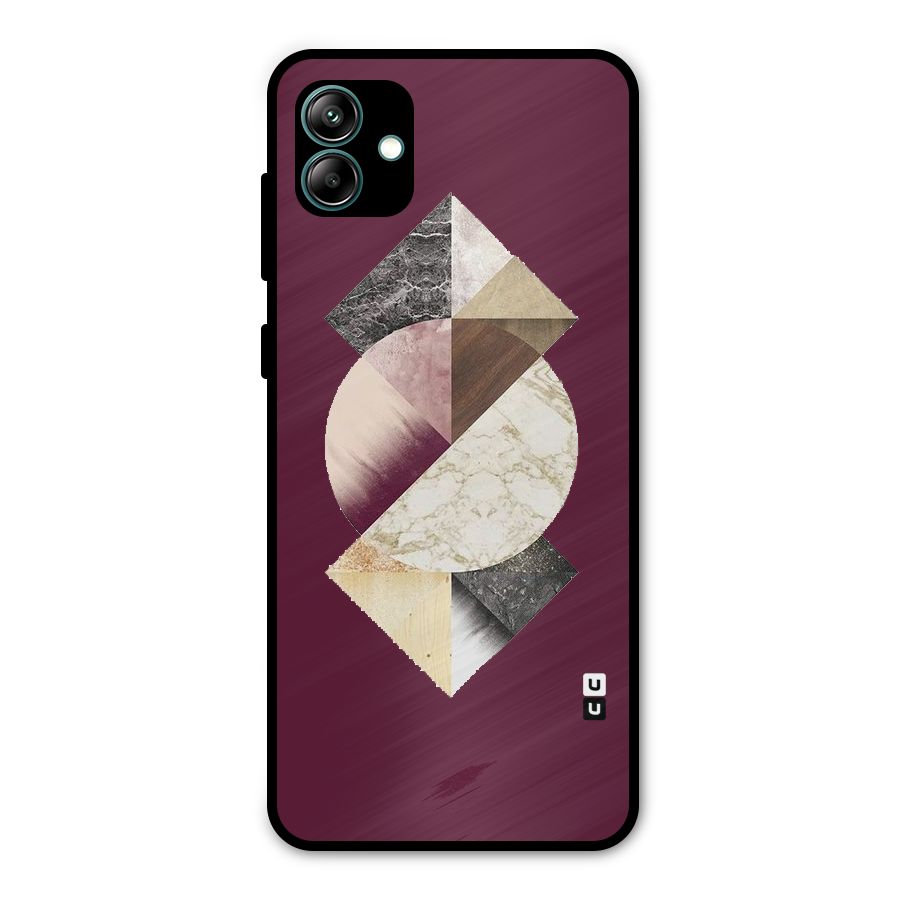 Abstract Marble Pattern Metal Back Case for Galaxy A04