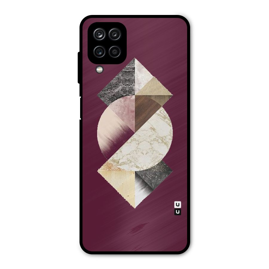 Abstract Marble Pattern Metal Back Case for Galaxy A12