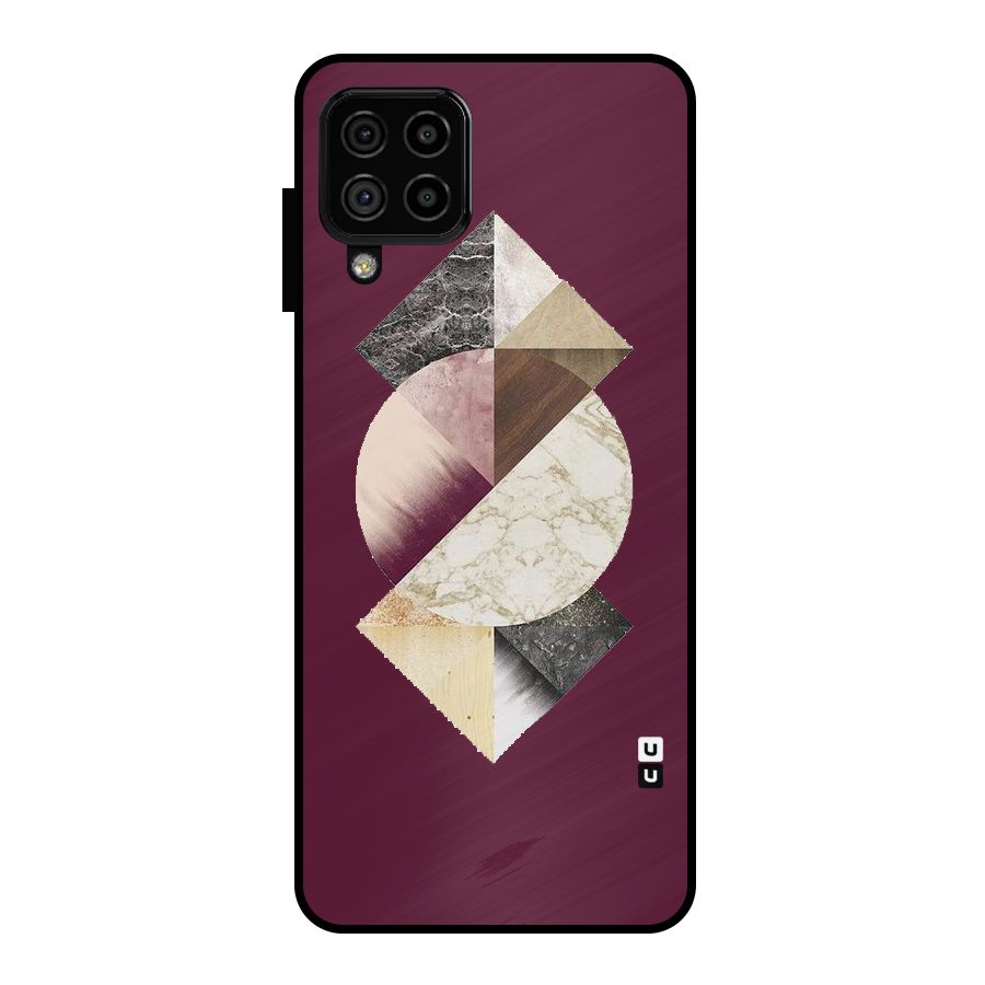 Abstract Marble Pattern Metal Back Case for Galaxy A22 4G