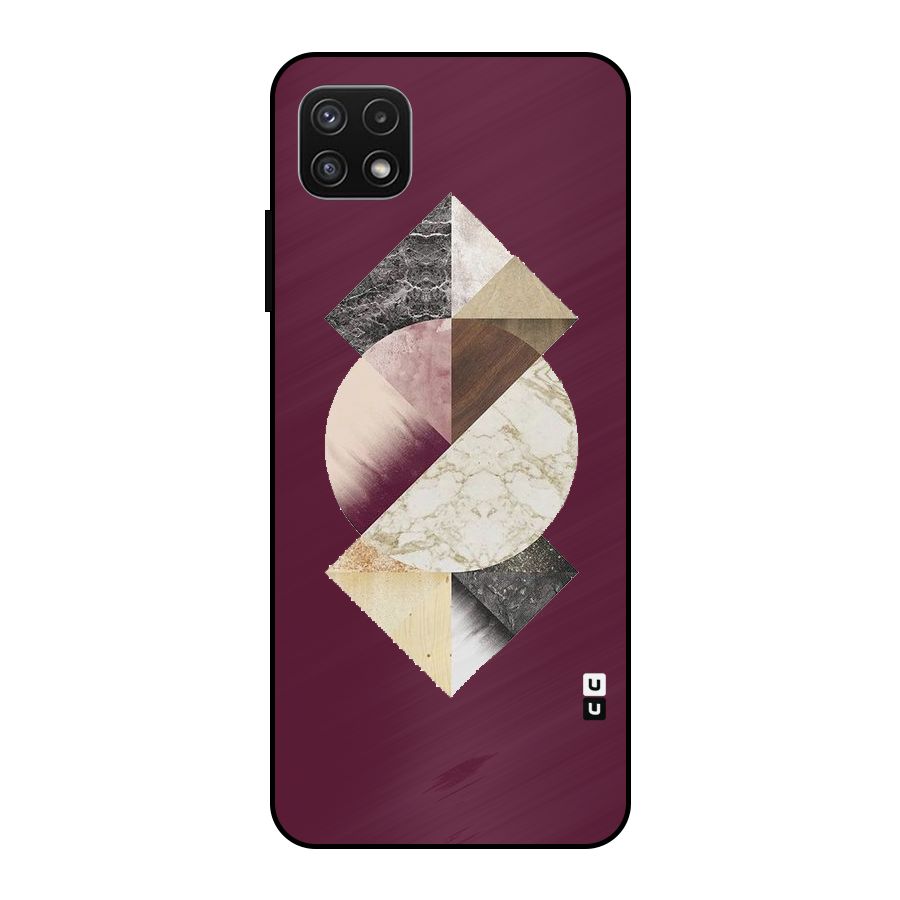 Abstract Marble Pattern Metal Back Case for Galaxy A22 5G
