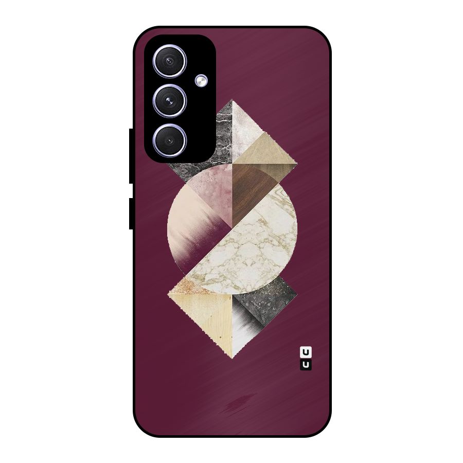 Abstract Marble Pattern Metal Back Case for Galaxy A54