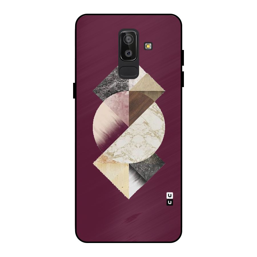 Abstract Marble Pattern Metal Back Case for Galaxy J8