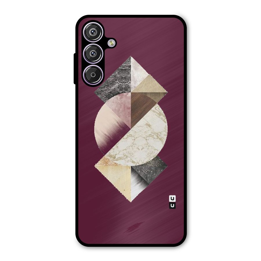 Abstract Marble Pattern Metal Back Case for Galaxy M15