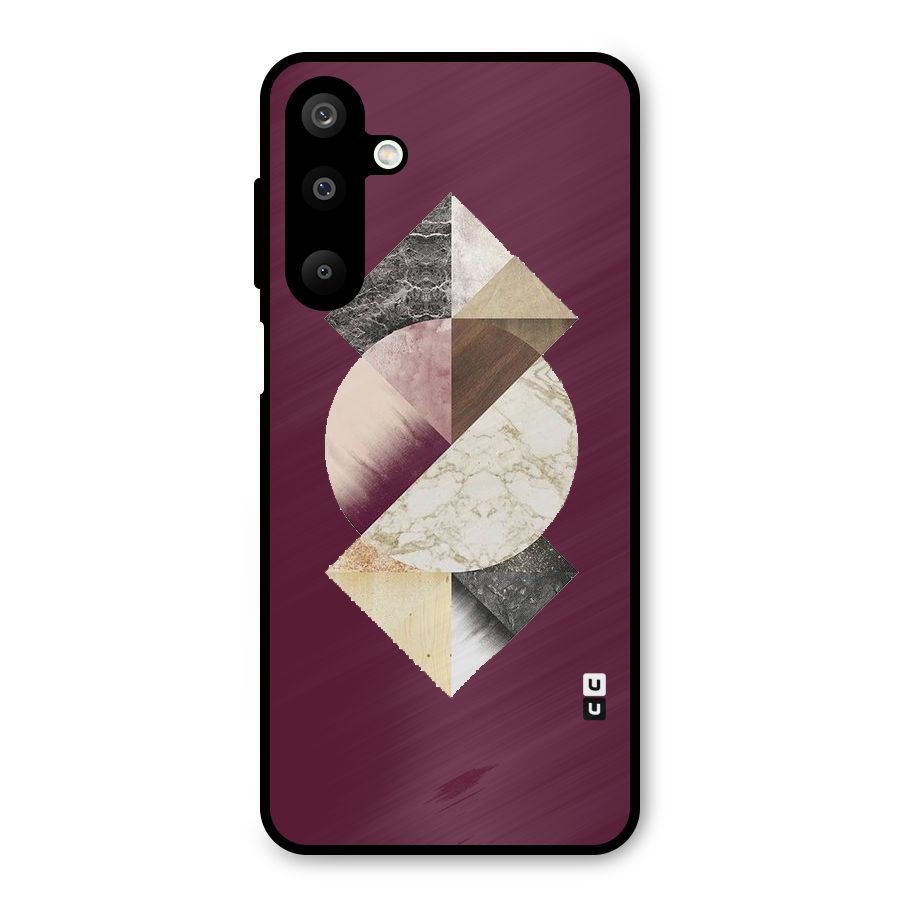 Abstract Marble Pattern Metal Back Case for Galaxy M16