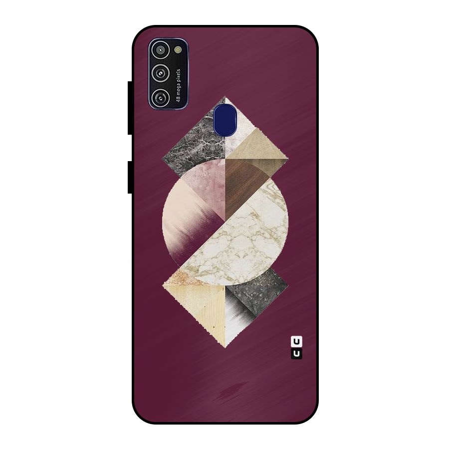 Abstract Marble Pattern Metal Back Case for Galaxy M21