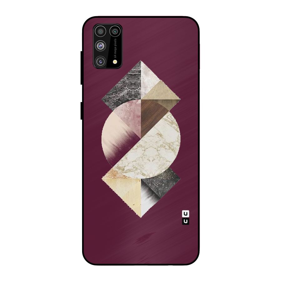 Abstract Marble Pattern Metal Back Case for Galaxy M31