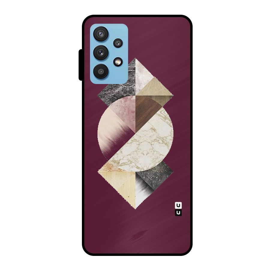 Abstract Marble Pattern Metal Back Case for Galaxy M32 5G