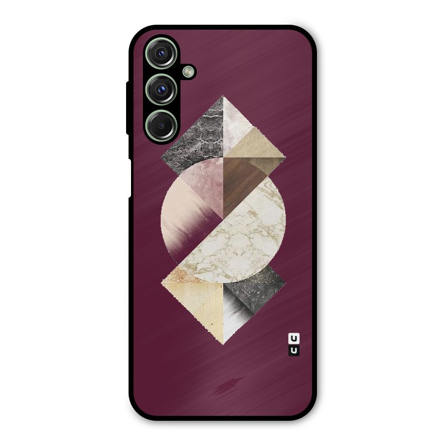 Abstract Marble Pattern Metal Back Case for Galaxy M34