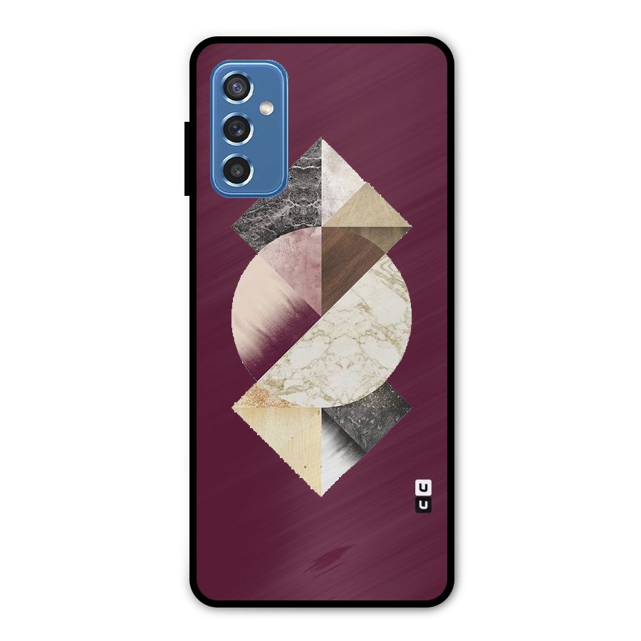 Abstract Marble Pattern Metal Back Case for Galaxy M52 5G