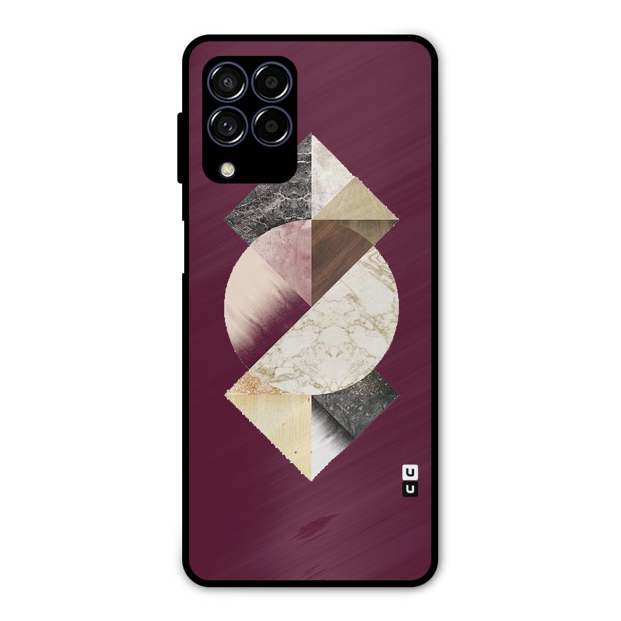 Abstract Marble Pattern Metal Back Case for Galaxy M53 5G