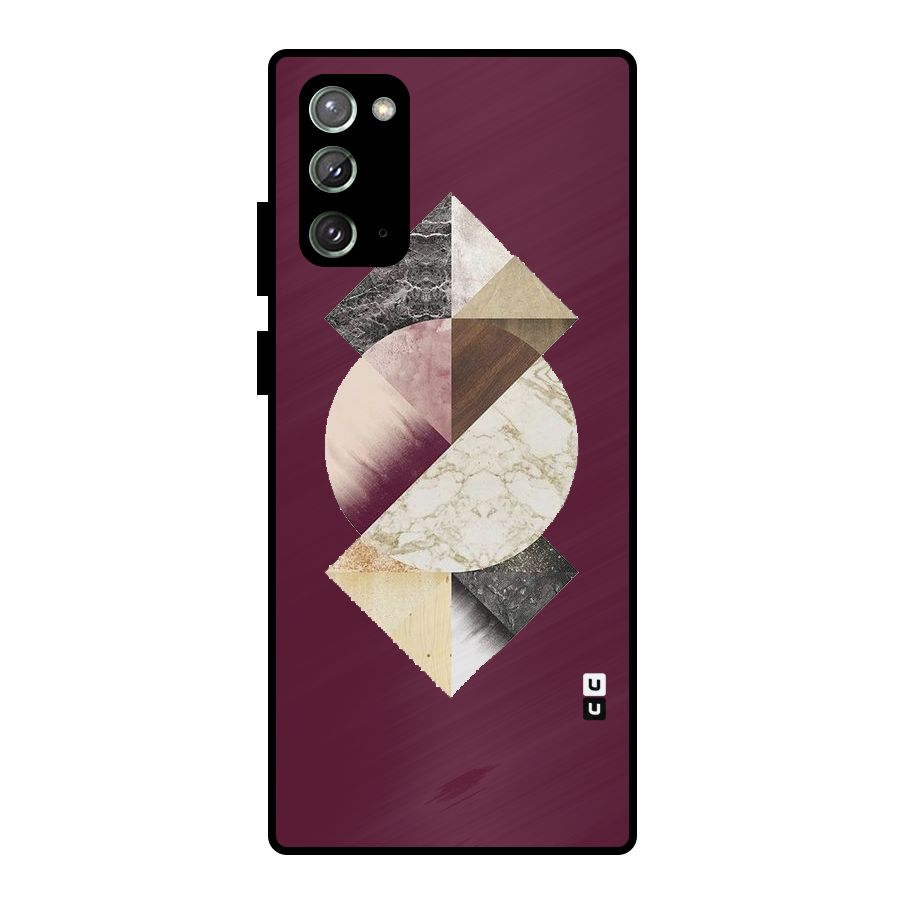 Abstract Marble Pattern Metal Back Case for Galaxy Note 20