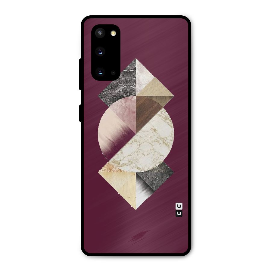 Abstract Marble Pattern Metal Back Case for Galaxy S20