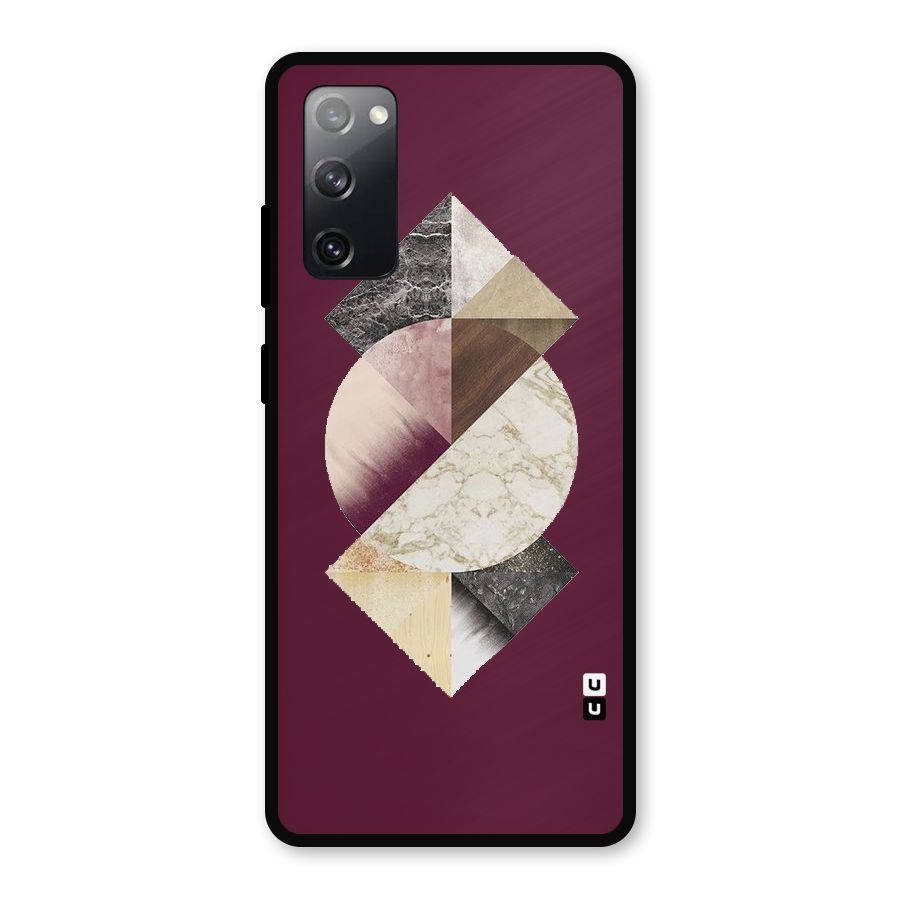 Abstract Marble Pattern Metal Back Case for Galaxy S20 FE 5G