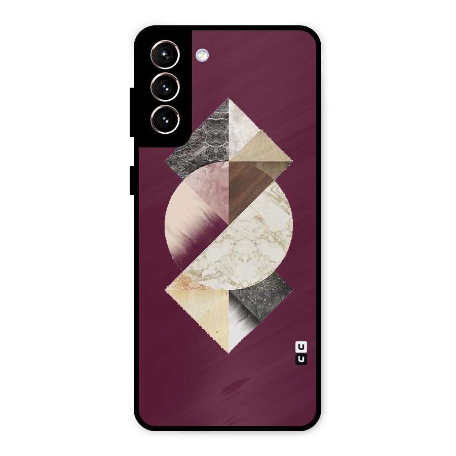 Abstract Marble Pattern Metal Back Case for Galaxy S21 Plus