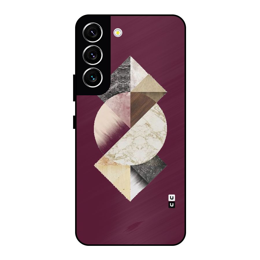 Abstract Marble Pattern Metal Back Case for Galaxy S22 5G