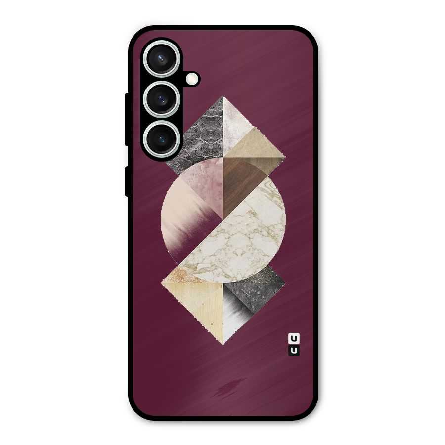 Abstract Marble Pattern Metal Back Case for Galaxy S23 FE