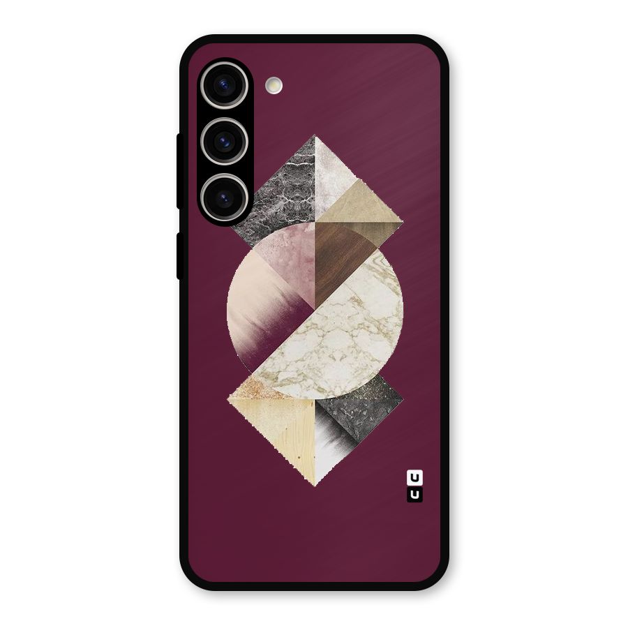 Abstract Marble Pattern Metal Back Case for Galaxy S23 Plus