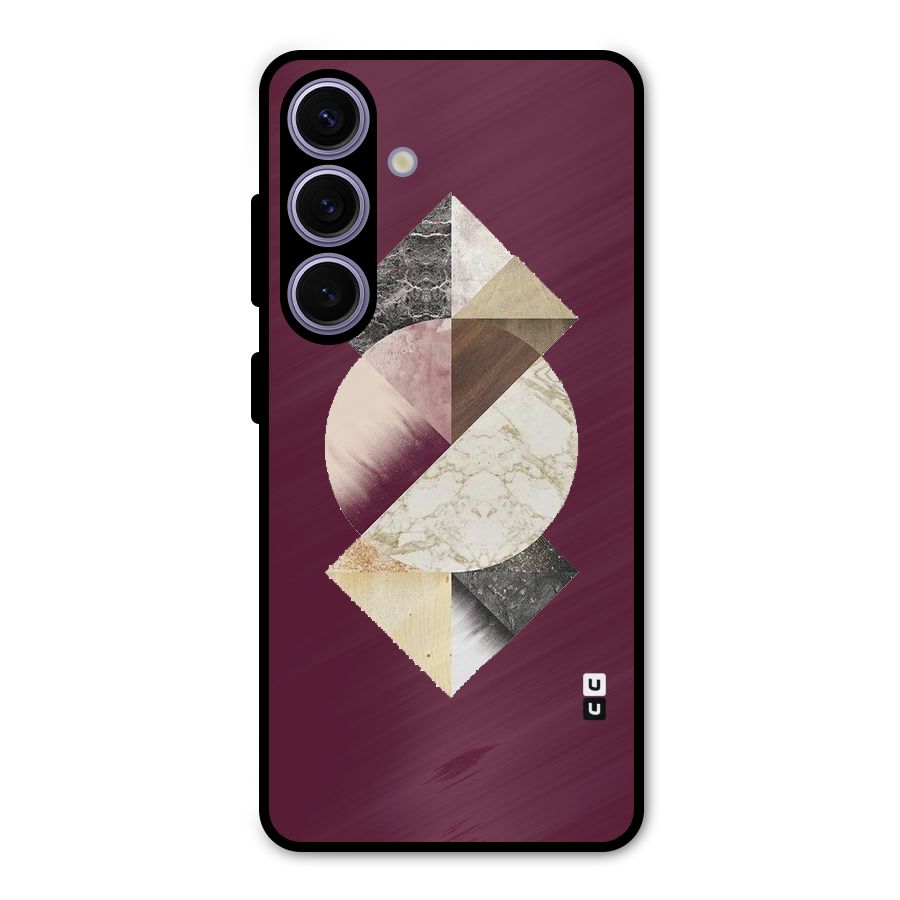 Abstract Marble Pattern Metal Back Case for Galaxy S24