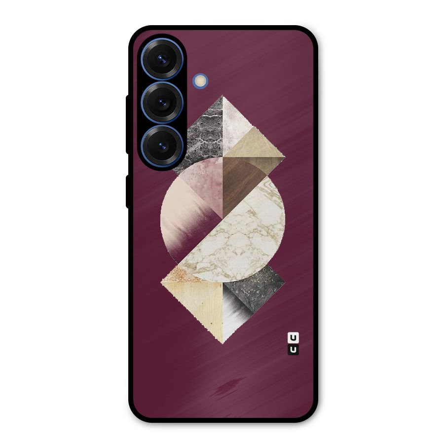 Abstract Marble Pattern Metal Back Case for Galaxy S25