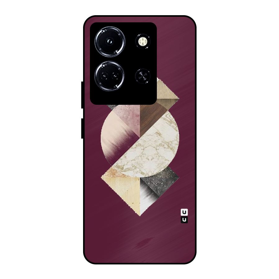 Abstract Marble Pattern Metal Back Case for Infinix Note 30 5G