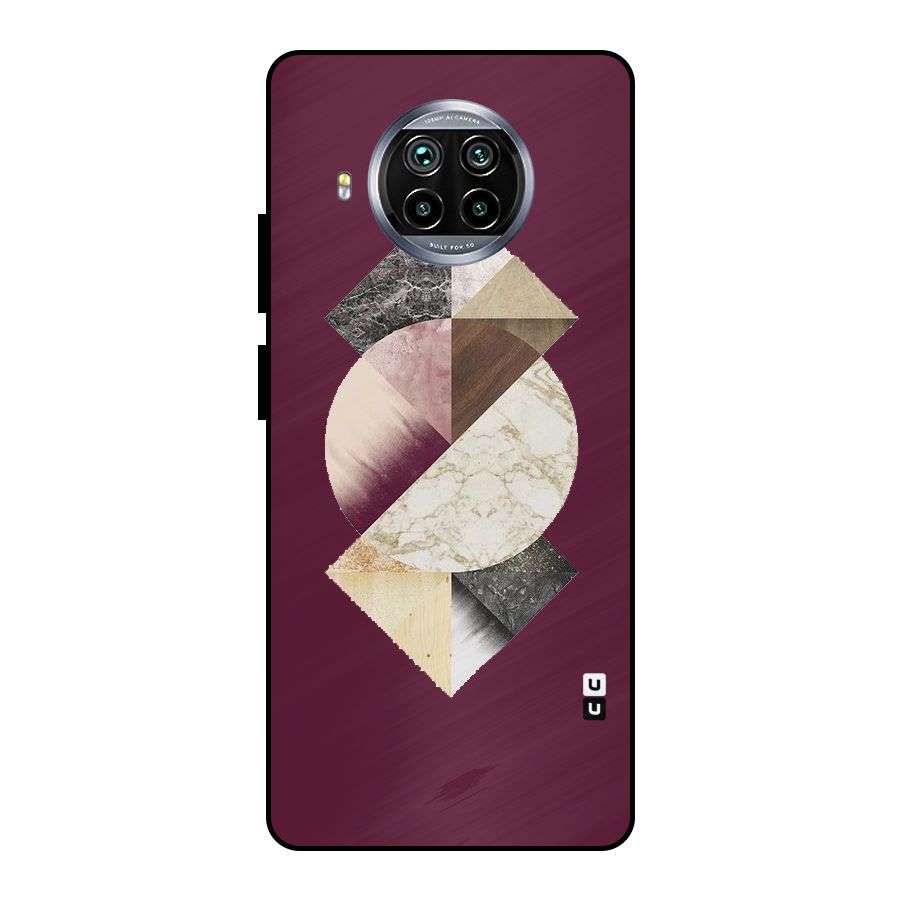 Abstract Marble Pattern Metal Back Case for Mi 10i