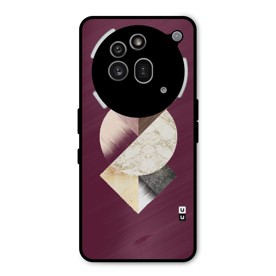 Abstract Marble Pattern Metal Back Case for Nothing Phone 3a Pro