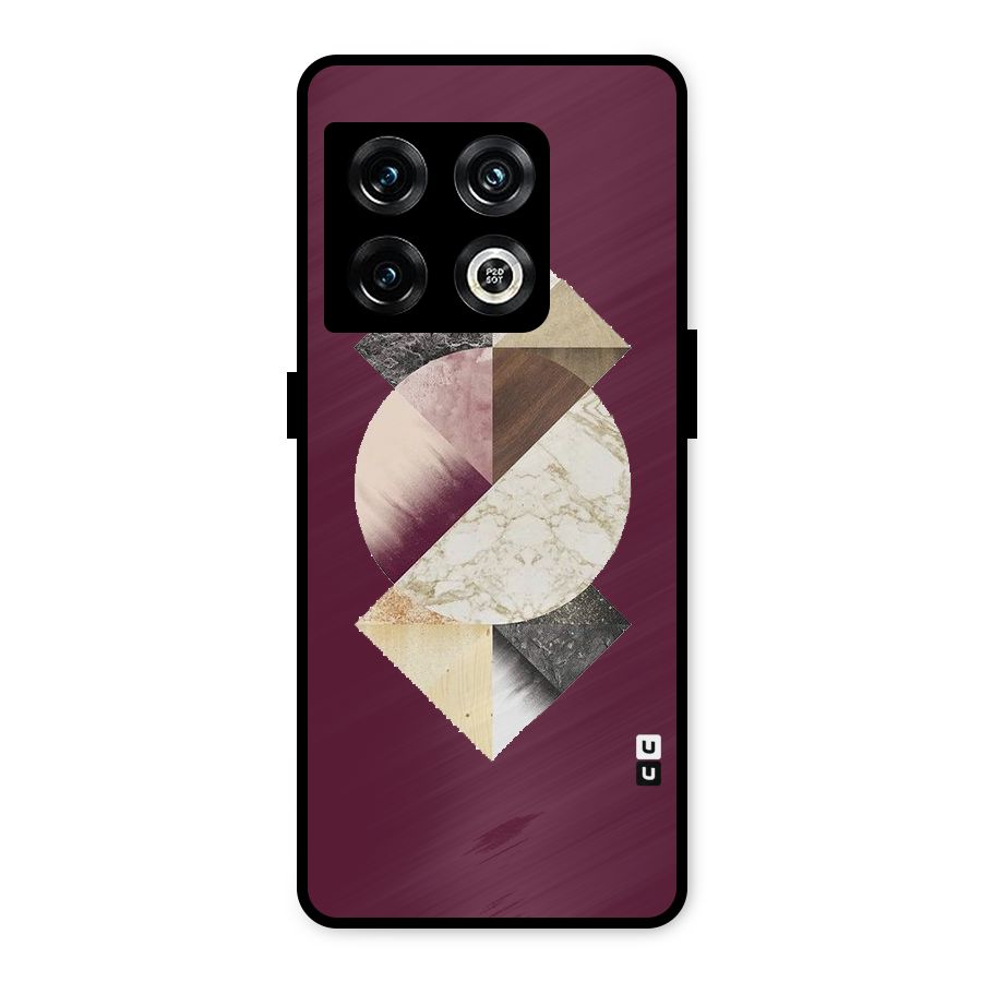 Abstract Marble Pattern Metal Back Case for OnePlus 10 Pro 5G