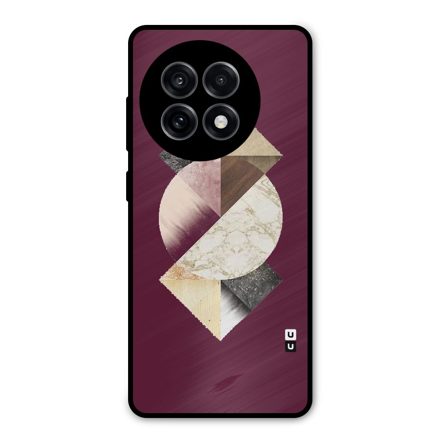 Abstract Marble Pattern Metal Back Case for OnePlus 13R