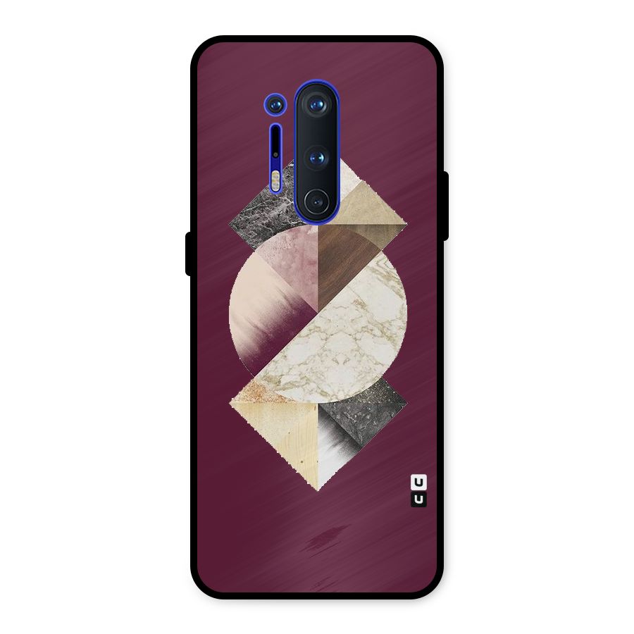 Abstract Marble Pattern Metal Back Case for OnePlus 8 Pro