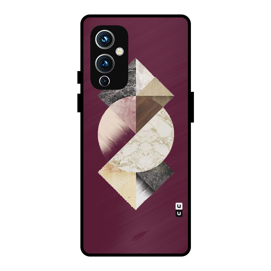 Abstract Marble Pattern Metal Back Case for OnePlus 9