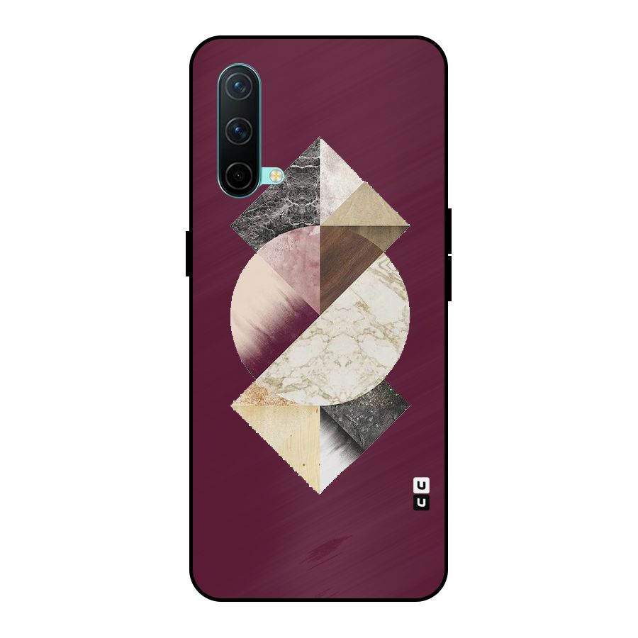 Abstract Marble Pattern Metal Back Case for OnePlus Nord CE 5G