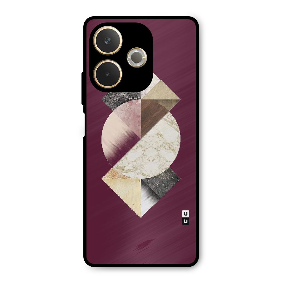 Abstract Marble Pattern Metal Back Case for Oppo A5 Pro