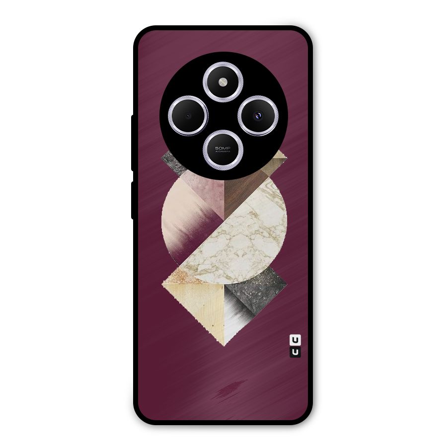 Abstract Marble Pattern Metal Back Case for Poco M7