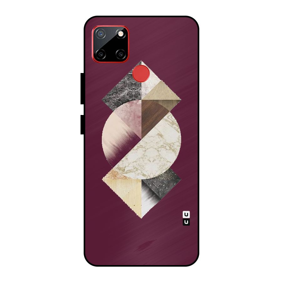 Abstract Marble Pattern Metal Back Case for Realme C12